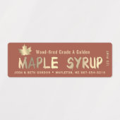 40 MAPLE GRADE LABELS in 4 SYRUP COLORS  ラベル (デザイン1)