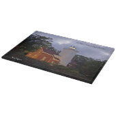 40 Mile Point Light house at dusk cutting board カッティングボード (角)