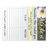 40 pages - planificateur quotidien marguerite ノートパッド (正面)