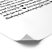 40 reasons we love you birthday gift mom sister ポスター (角)