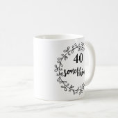 40 Something - 40歳おもしろいの誕生日とマグカップ コーヒーマグカップ (正面右)