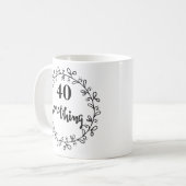 40 Something - 40歳おもしろいの誕生日とマグカップ コーヒーマグカップ (正面左)