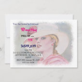 40 SOMETHING & Full ofおもしろい・ガーデンパーティの招待状 招待状 (正面)