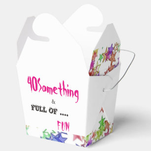 40 Something & Full of おもしろいテイクアウト特典ボックス フェイバーボックス