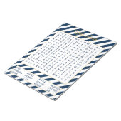 40 Word検索ベビーシャワーゲームメモ帳 ノートパッド (アングル)