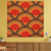 40"x40" XLすごいレトロ美モダン術プリント キャンバスプリント (インサイチュ (リビング))