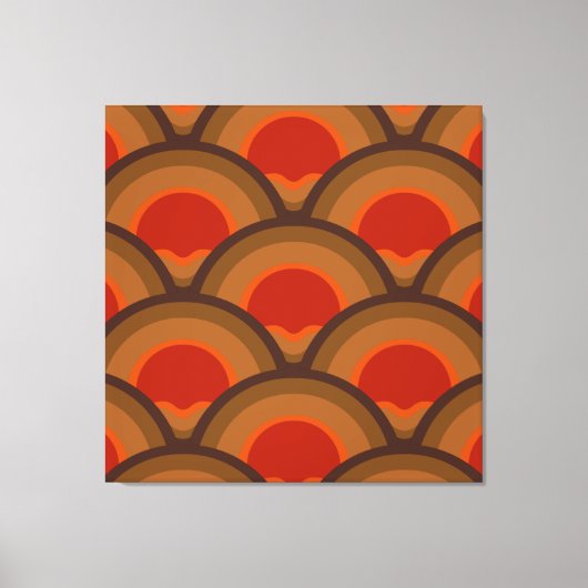 40"x40" XLすごいレトロ美モダン術プリント キャンバスプリント (正面)