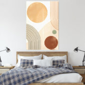 40" x 60" Boho Abstract Canvas Print Wall Art キャンバスプリント (インサイチュ (寝室))