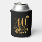 40 Year Old B-Day Funny 40th Birthday Crew 缶クーラー (缶裏面)