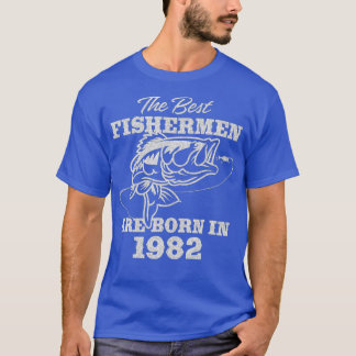 40 Year Old Fisherman_ Fishing 1982 40th Birthday  Tシャツ