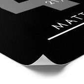 40 Year Retirement or Employee Appreciation Gift ポスター (角)