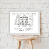 40 Year Retirement or Employee Appreciation Gift ポスター