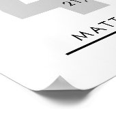 40 Year Retirement or Employee Appreciation Gift ポスター (角)