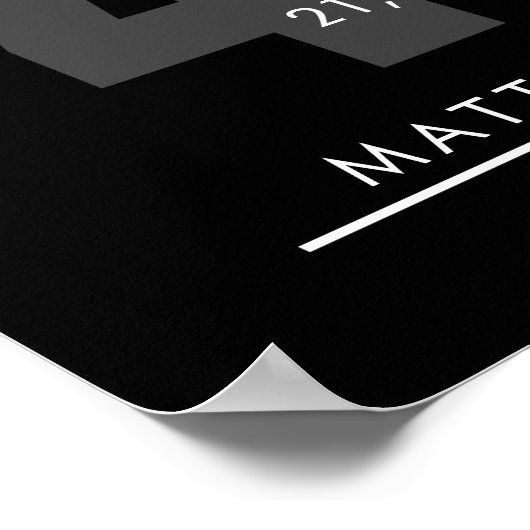 40 Year Retirement or Employee Appreciation Gift ポスター (角)