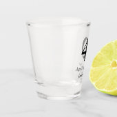 40 years aged to perfection birthday name simple  ショットグラス (左)