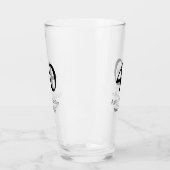 40 years aged to perfection birthday name simple  タンブラーグラス (左)