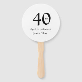 40 years aged to perfection birthday name simple  ハンドファン