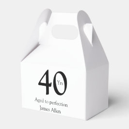 40 years aged to perfection birthday name simple  フェイバーボックス