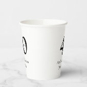 40 years aged to perfection birthday name simple  紙コップ (左)