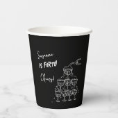 40 years Birthday Champagne tower funky 紙コップ (裏面)