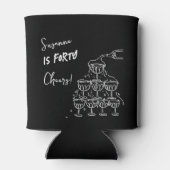 40 years Birthday Champagne tower funky 缶クーラー (裏面)