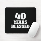 40 Years Blessed 40th Birthday Christian Religious マウスパッド (マウス)