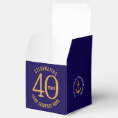 40 years blue gold business anniversary logo フェイバーボックス (オープン)