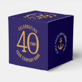 40 years blue gold business anniversary logo フェイバーボックス (裏面サイド)