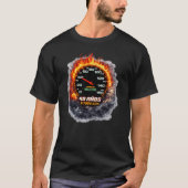40 Years Full Throttle Born 1985 Speedometer Bir Tシャツ (正面)
