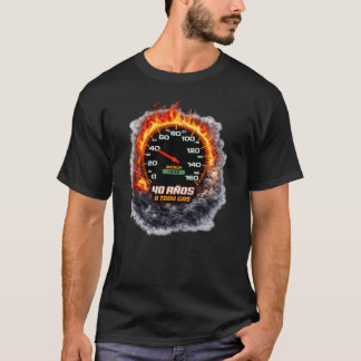 40 Years Full Throttle Born 1985 Speedometer Bir Tシャツ