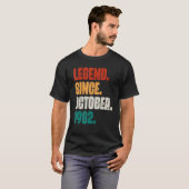 40 Years Old  Legend Since October 1982 40th Birth Tシャツ (正面フル)