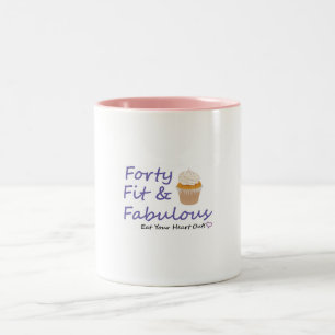 40FitFabulous2 ツートーンマグカップ