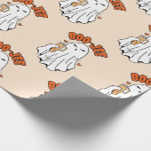 40ozタンブラーのかわいいハロウィーン幽霊 ラッピングペーパー (角)