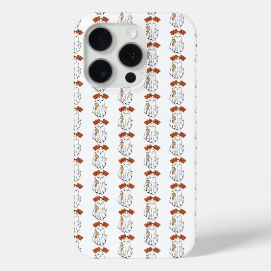 40ozタンブラーのかわいいハロウィーン幽霊 Case-Mate iPhoneケース (裏面)