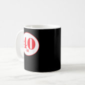 40ozビールシャツ コーヒーマグカップ (正面左)