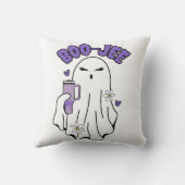 40oz Tumblerとのブー・ジェキュートなハロウィーン幽霊 クッション (裏面)