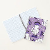 40oz Tumblerのハロウィーン幽霊 – 紫 ノートブック (内部)