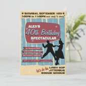40sスイングダンスパーティの招待状 招待状 (スタンド正面)