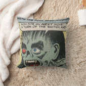 40sホラー漫画 |最高のヴィンテージクラシック漫画 クッション (ブランケット)