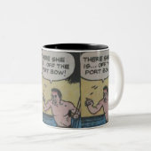 40sヴィンテージ漫画 ツートーンマグカップ (正面右)