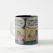 40sヴィンテージ漫画 ツートーンマグカップ (正面左)