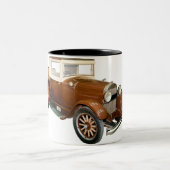 40sヴィンテージ自動車 – 輸送 ツートーンマグカップ (中央)