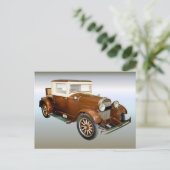 40sヴィンテージ自動車 – 輸送 ポストカード (スタンド正面)