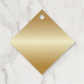 40thと素晴らしい誕生日ブラック金ゴールドギフトラベル フェイバータグ (裏面)