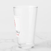 40thまたは任意の誕生日ピンクのバルーン タンブラーグラス (左)