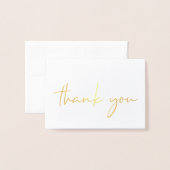 40thエレガントバースデーフォイルサンキューカード 箔カード (封筒付き正面)