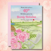 40thゴルフバースデーパーティーPeoniesゴルフコース 招待状