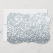 40thシルバーグリッターグラムバースデーパーティー招待状 招待状 (裏面)