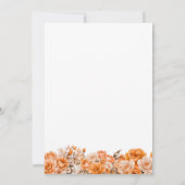 40thバースデーオレンジバラフローラパーティー 招待状 (裏面)