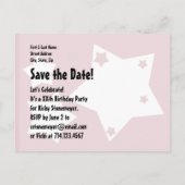 40thバースデースターフェスティバルレッドホワイトブラックR4FZ 案内ポストカード (裏面)